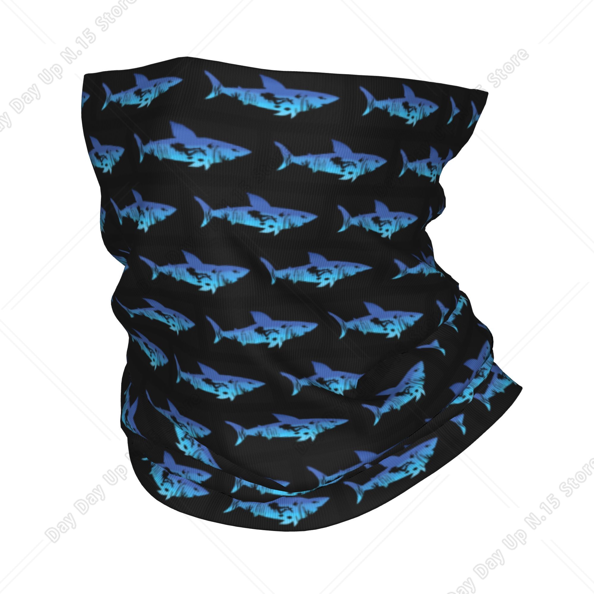 Neck Gaiter Face Cover - Bandana Selam Hiu untuk Mendaki Gunung,