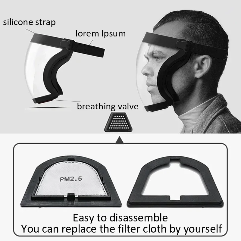Masker pelindung wajah penuh t - Anti Pollution Mask ulasan dan harga
