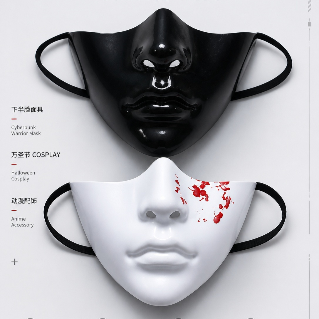 Topeng Setengah Wajah Cyberpun - Respirator Half Face ulasan dan harga